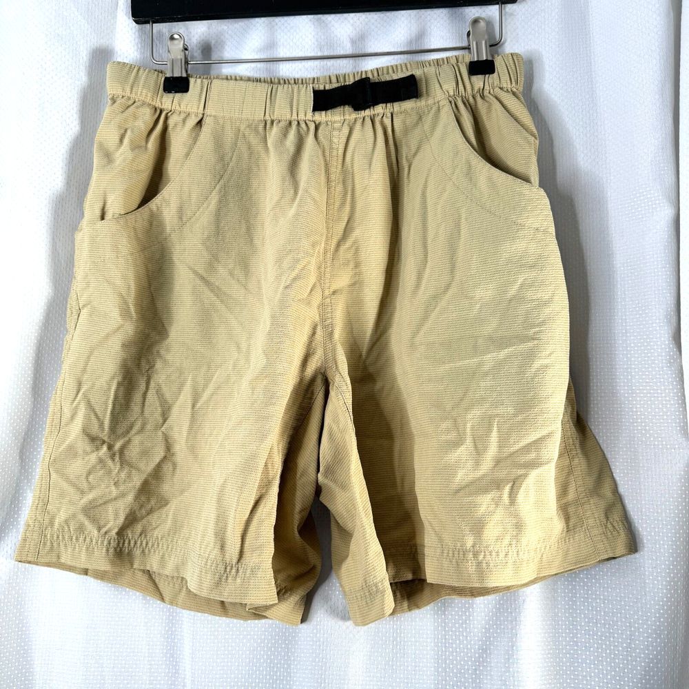 Kevu Womens Beige Duck Canvas Shorts Sz M Medium‎